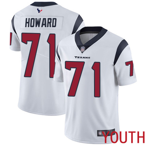 Houston Texans Limited White Youth Tytus Howard Road Jersey NFL Football #71 Vapor Untouchable